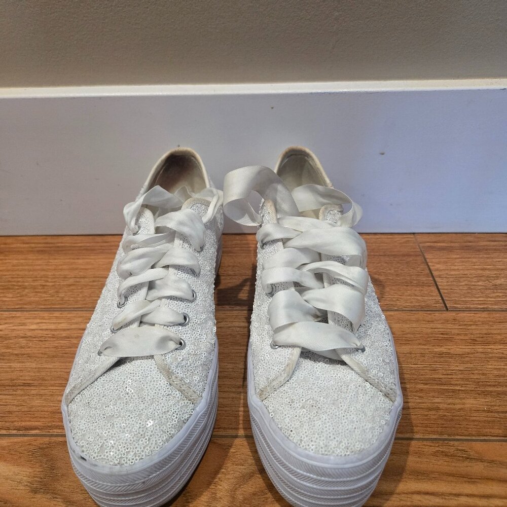 Ked's Triple Up Glitter Celebration Sequin Platform Sneakers Style WF66724